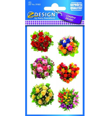54383 Sticker Flower Blumensträuße