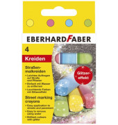 Stra&szlig;enmalkreide 6er Kartonetui, 526504, farbig sortiert, rund, 24x140mm (&Oslash;xL)