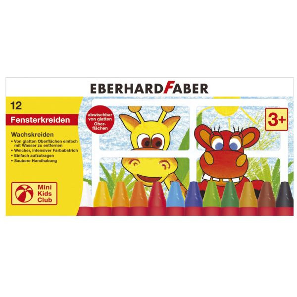 4087205241120 - Wachsmalkreide Colori 524112 12er Etui farbig sortiert rund 10x100mm 4087205241120 Faber-Castell