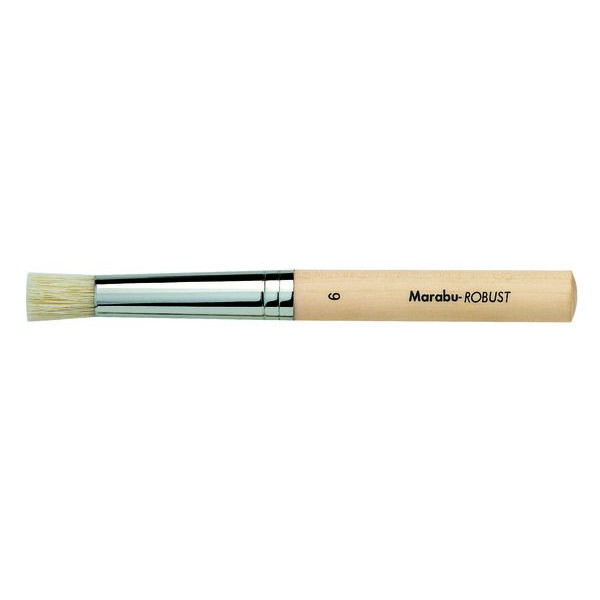 6 Stück Marabu Borstenpinsel Robust 01510000 Stupfpinsel Größe 6 4007751269607 Marabu