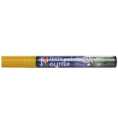 Stoffmalstift Glitter 01190 003 523, orange, 3 mm