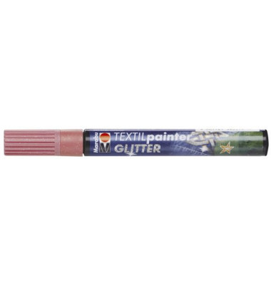 Stoffmalstift Glitter 01190 003 533, rosa, 3 mm
