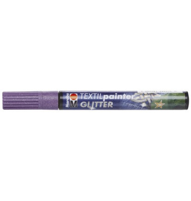 Stoffmalstift Glitter 01190 003 537, lila, 3 mm