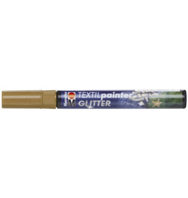 Stoffmalstift Glitter 01190 003 546, braun, 3 mm