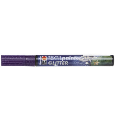 Stoffmalstift Glitter 01190 003 551, violett, 3 mm