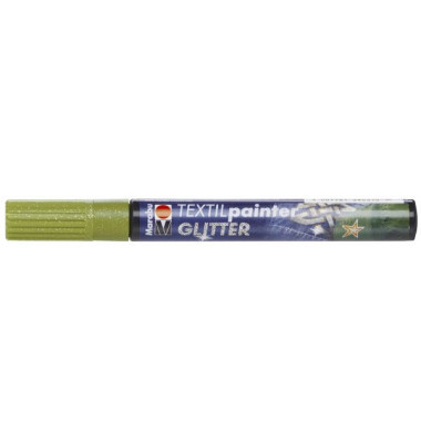 Stoffmalstift Glitter 01190 003 567, grün, 3 mm