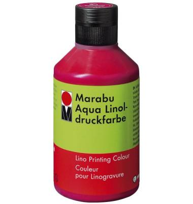Linoldruckfarbe Aqua Linol 15100 013 032, karminrot, 250ml