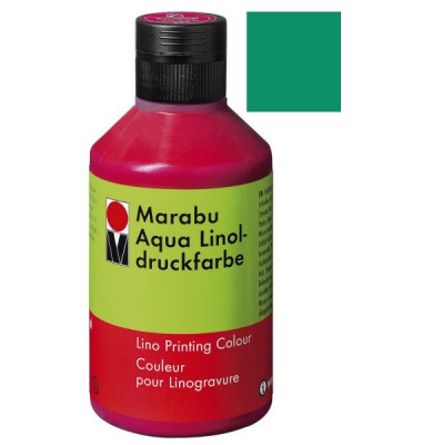 Linoldruckfarbe Aqua Linol 15100 013 097, blaugrün, 250ml