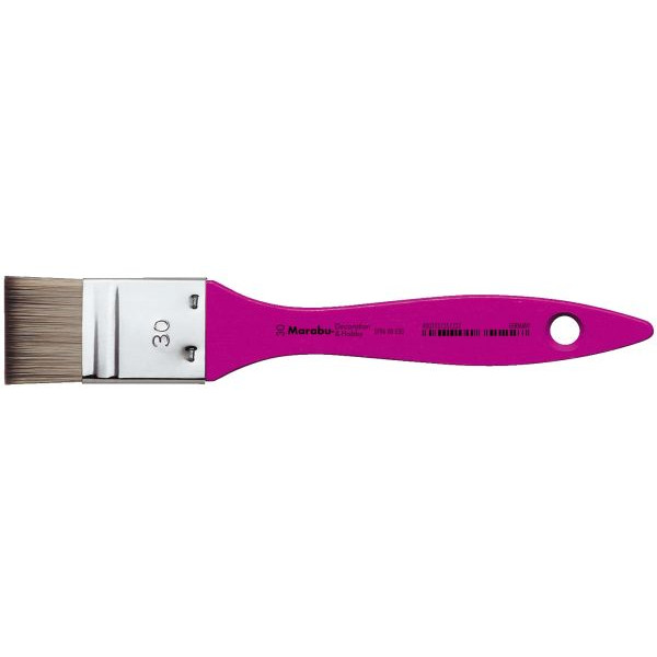 6 Stück Marabu Pinsel Decoration Hobby, 01960 000 030, Größe 30, flache Spitze 4007751351227 Marabu