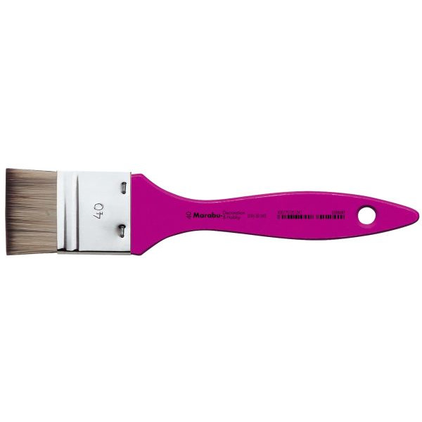 6 Stück Marabu Pinsel Decoration Hobby, 01960 000 040, Größe 40, flache Spitze 4007751351241 Marabu
