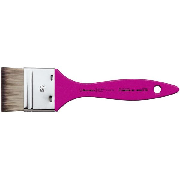 6 Stück Marabu Pinsel Decoration Hobby, 01960 000 050, Größe 50, flache Spitze 4007751351265 Marabu