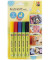 Acrylmalstift 01220 000 00081, gelb, rot, grün, blau, schwarz, 3-4mm, 5er-Set