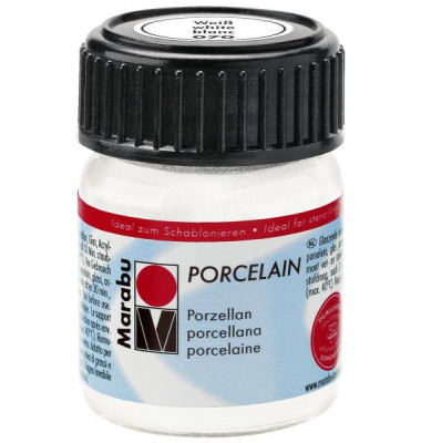 Porzellanmalfarbe Porcelain 11050 039 070, weiß, 15ml