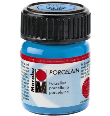 Porzellanmalfarbe Porcelain 11050 039 090, hellblau, 15ml