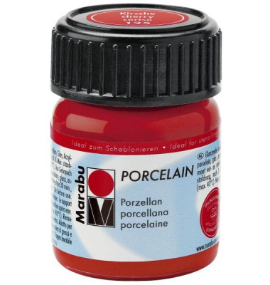 Porzellanmalfarbe Porcelain 11050 039 125, kirsche, 15ml