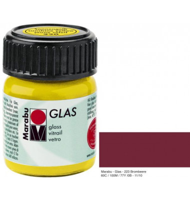 Glasfarbe Glas 13060 039 223, brombeere, 15ml