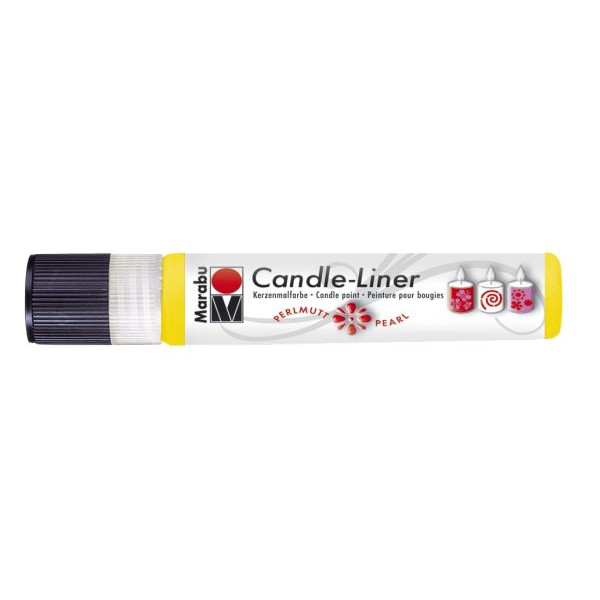6 Stück Marabu Kerzenmalstift Candle Liner 18050 009 019, gelb, 25ml 4007751517036 Marabu