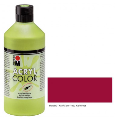 Acrylfarbe Color 12010 075 032, karminrot, 500ml Acrylfarbe Color 12010 075 032, karminrot, 500ml