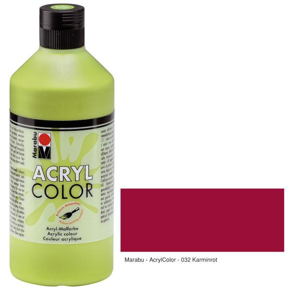 4007751526922 - Acrylfarbe Color 12010 075 032 karminrot 500ml 500 Milliliter 4007751526922 - Acrylfarbe Color 12010 075 032 karminrot 500ml 500 Milliliter