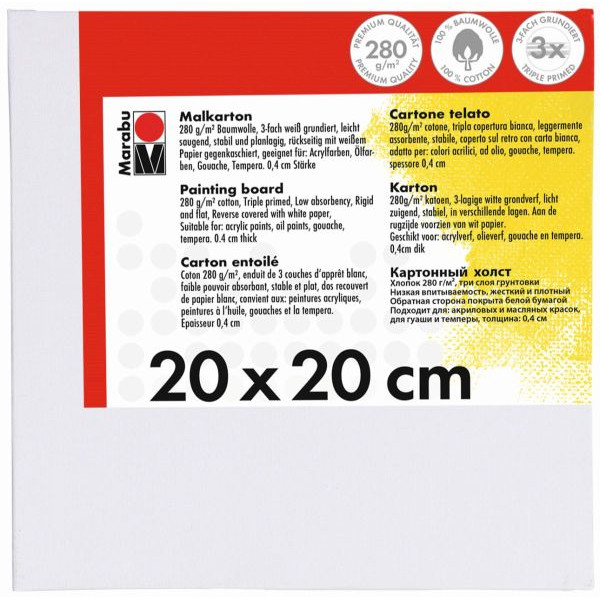 4007751605986 - Malkarton 16200 000 00 200 20x20cm 4007751605986 Marabu 4007751605986 - Malkarton 16200 000 00 200 20x20cm 4007751605986 Marabu