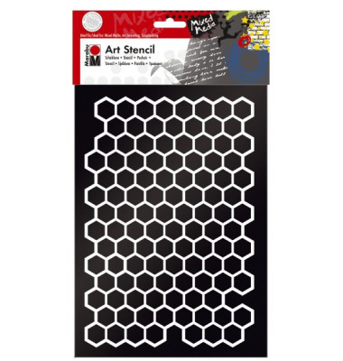 Schablone Art Stencil 02850 000 00 003, Honeycomb, A4