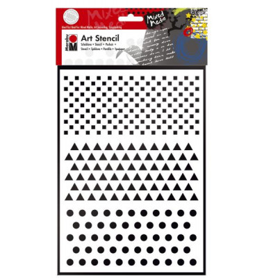 Schablone Art Stencil 02850 000 00 008, Basic Combination, A4