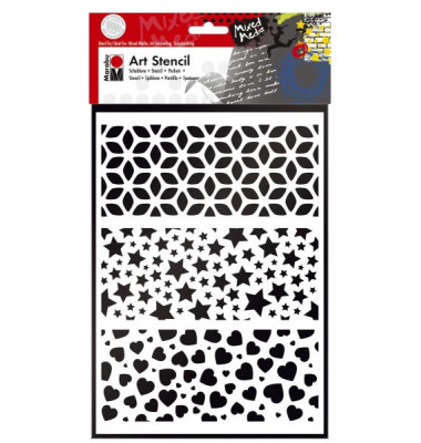 Schablone Art Stencil 02850 000 00 009, Modern Combination, A4