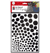 Schablone Art Stencil 02850 000 00 011, Growing Dots, A4
