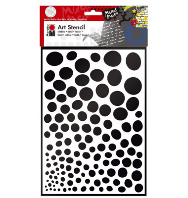 Schablone Art Stencil 02850 000 00 011, Growing Dots, A4