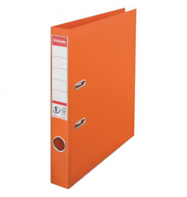 Ordner Nr. 1 Plastik 811440, A4 50mm schmal PP vollfarbig orange