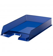 Briefablage Europost 623600 A4 / C4 dunkelblau-transparent Kunststoff stapelbar