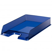 Briefablage Europost 623600 A4 / C4 dunkelblau-transparent Kunststoff stapelbar