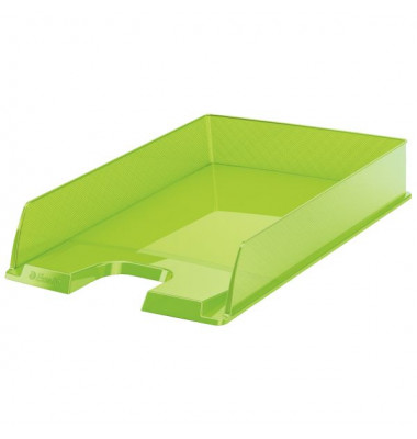 Briefablage Europost A4 / C4 grün-transparent stapelbar