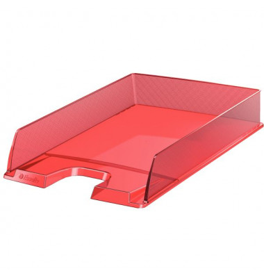 Briefablage Europost A4 / C4 rot-transparent stapelbar