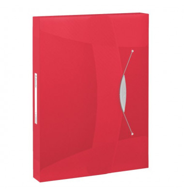 Heftbox 624048, A4 rot, 40mm Füllhöhe, Polypropylen 80g