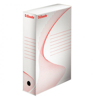 Archivbox 128080, weiß, Wellpappe