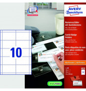 4820  50St Namensschild 54x90mm transp.