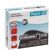 Heftklammern Super Strong 24871700, Stahldraht verzinkt, 9/20, Heftleistung 170 Blatt max.