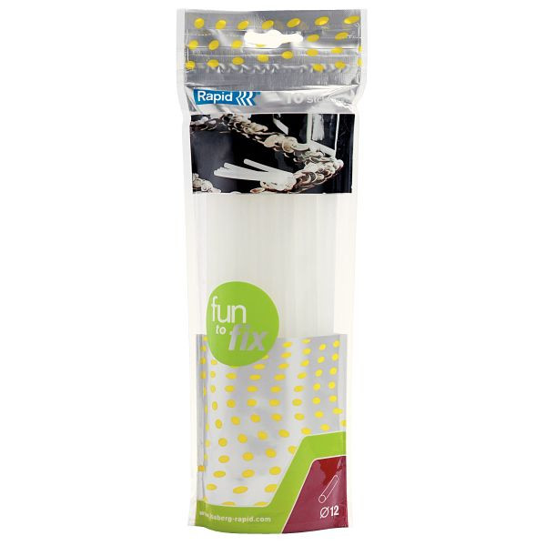10 Stück Rapid 23499500  L190mm Klebesticks D.12mm  transp. 7313464995007 Rapid 10 Stück