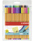 Fineliner-Set point 88, 8830-1, orange, wei&szlig;e Streifen (Schreibfarbe: 30-farbig sortiert), 0,4mm