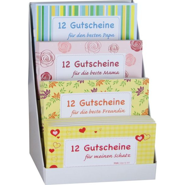 24 x RNK Gutscheinheft Idee & Stil -12 Gutscheine für meinen Schatz-