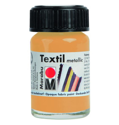 Textilfarbe 1714 39 784, metallic gold, 15ml