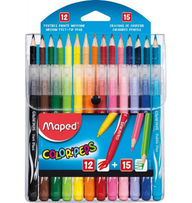 MAPED M897412 COLOR'PEPS Faserschreiber+Bunstifte sort
