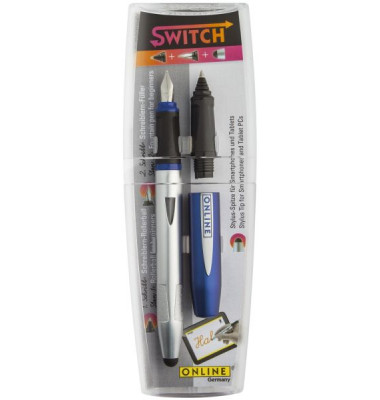ONLINE 25023 Switch  2-Teilig Schreibgeräteset Two in One blue