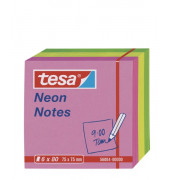 Haftnotizen 56004-00000-00, Neon Notes, 75x75mm, farbig sortiert, quadratisch