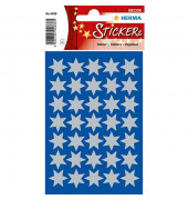 4086 Weihnachten Schmucketikett Stern 16mm silb