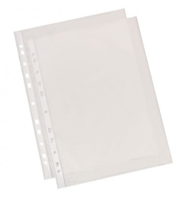 Prospekth&uuml;llen Economy 56094, A4 transluzent genarbt, oben offen, 0,05mm