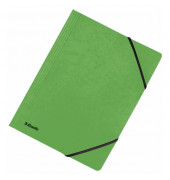 Eckspannmappe Rainbow 44202, A4 gr&uuml;n Karton 390g