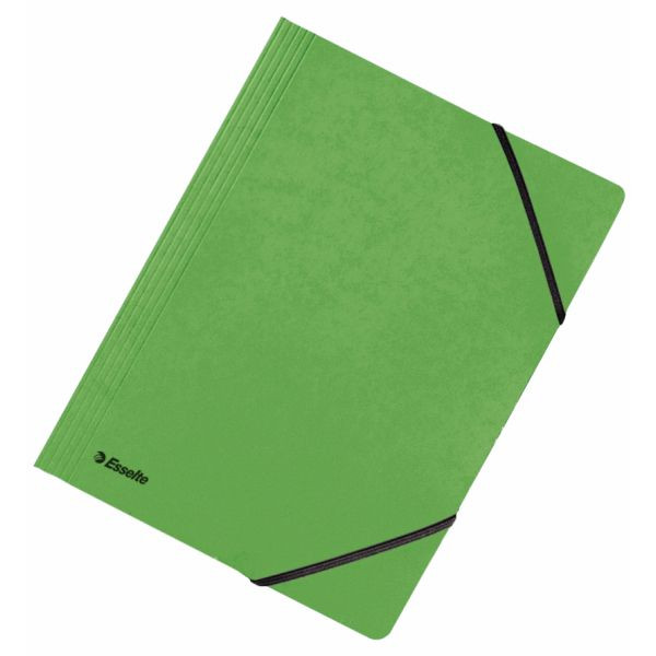 25 Stück Esselte Eckspannmappe Rainbow 44202, A4 grün Karton 390g 5411313442022 Esselte