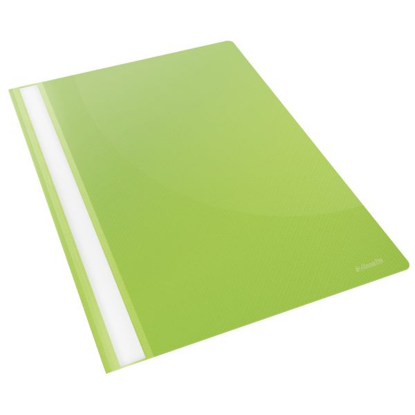 25 Stück Esselte Schnellhefter VIVIDA 28317, A4, grün, Kunststoff, 80g, Vorderdeckel transparent 5902812283174 Esselte